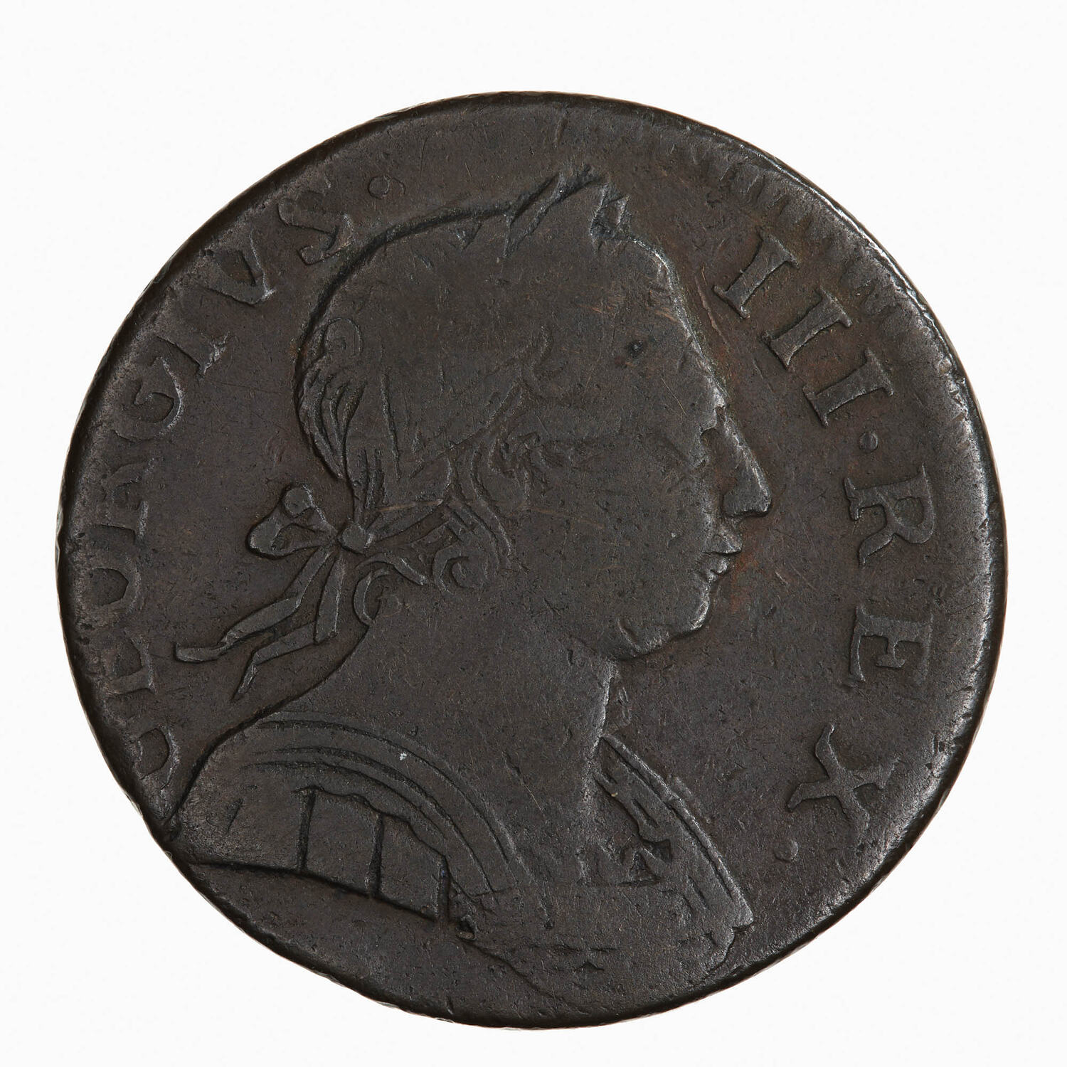 Coin Halfpenny George III Great Britain 1775