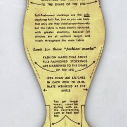 Bookmark - Full-Fashioned Hosiery Manufacturers Association, Australia, 1940-1945
