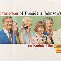 Poster -  Kodak Australasia Pty Ltd, 'Capture all the Colour of President Johnson's Visit', circa 1966