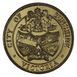 Medal - Sesquicentenary of Victoria, City of Sunshine, Sunshine City Council, Victoria, Australia, 1985