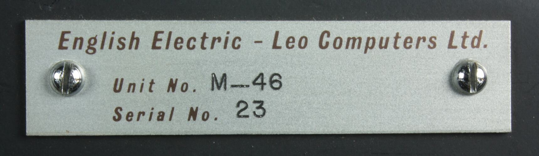 Memory Module - ICL, Leo 3, Core Memory, circa 1968
