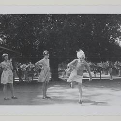Photograph - Girls Playing Hopscotch, Dorothy Howard Tour, Australia, 1954-1955