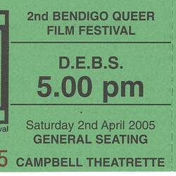 Ticket - Bendigo Queer Film Festival, 'D.E.B.S.', 2005