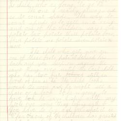 Document - John Williams, to Dorothy Howard, Description of Guessing Game 'I Spy', 25 Mar 1955