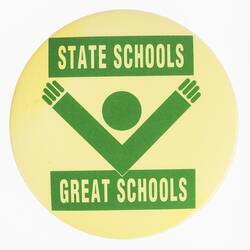 Badge - State Schools Great Schools, Australia, 1990s