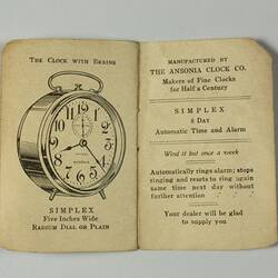 Sundial - Sunwatch, Ansonia Clock Co, New York, circa 1923