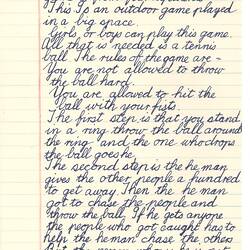 Document - Geffrey Taylor, to Dorothy Howard, Description of Chasing Game 'King', 24 Mar 1955