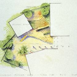 Architectural Drawing - Children's Museum Area, Melbourne Museum, Barrie Marshall, 1995