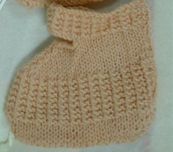 Bootie - Knitted, Pink, circa 1947
