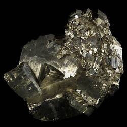 Brassy pyrite specimen.