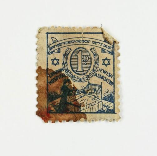 Stamp with discoloured corner.