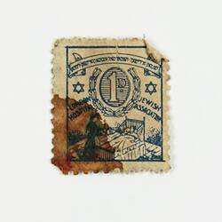 Stamp with discoloured corner.