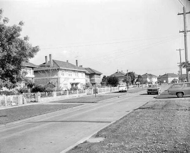 'Street Scenes at Fishermens Bend', Bank Housing Estate, 06 Oct 1966