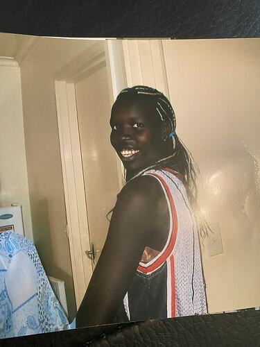 Nyadol Nyuon Wearing Basketball Singlet, Melbourne, 2005-2006