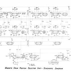 Magnetic Drum Position Selector unit - schematic diagram