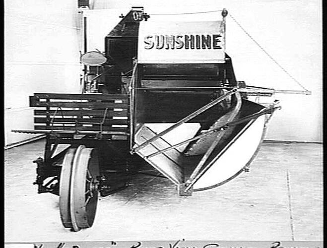 `SUNSAVE' CHAFF SAVER REAR VIEW CANVAS REMOVED: OCT 1929