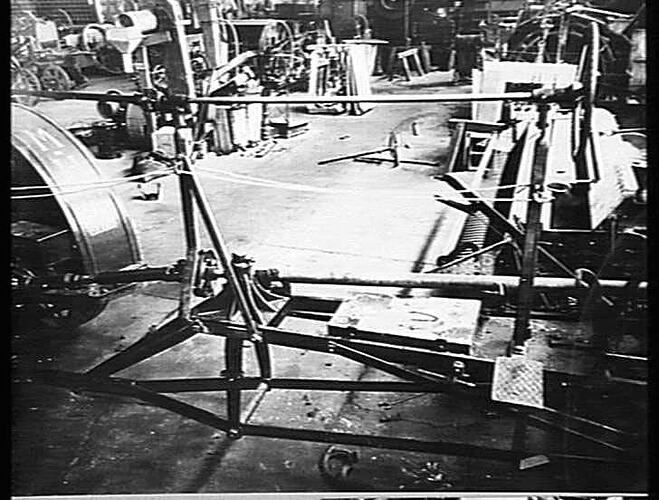 POWER TAKE-OFF ON M-H NO. 25 TRACTOR ATTACHED TO HEADER