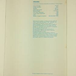 HT 54738, Menu - Dinner, The Oriana, SS Oriana, 24 May 1968 (MIGRATION), Document, Registered