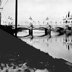 Negative - Federation Celebrations, Princes Bridge with Federation Arch, Melbourne, Victoria, May 1901