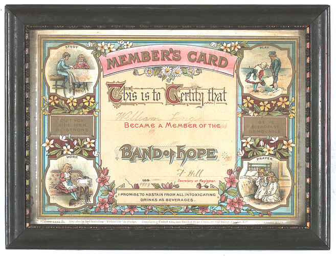 Certificate - Band of Hope