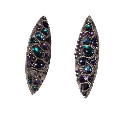 Pair of Earrings - Gemstones