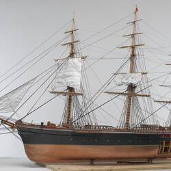 Ship Model - James Baines & Co., Black Ball Line, Clipper, 'Lightning', Liverpool, England, 1854