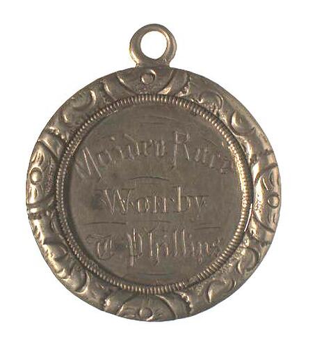 Australia, Union Foundry Annual Picnic sports medal, Reverse