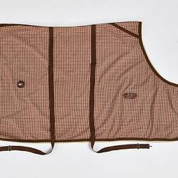 Horse Rug - Brown & White Check Wool, Phar Lap, Melbourne, Victoria, 1932