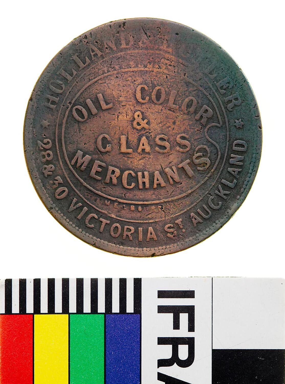 Token - 1 Penny, Holland & Butler, Auckland, New Zealand, circa 1874