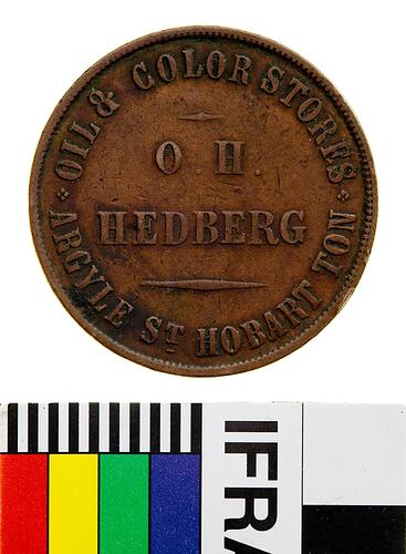 O.H. Hedberg Token Penny