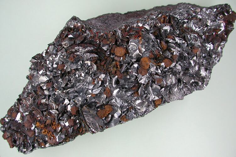 Shiny brown mineral specimen.