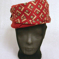 Hat - Red Crepe