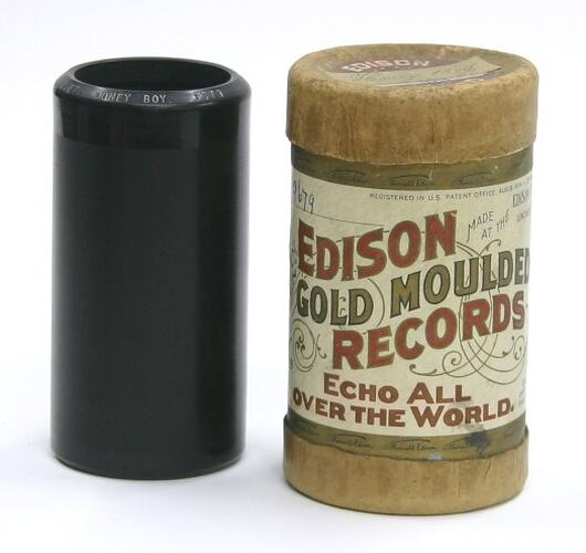 Phonograph Cylinder - Edison Gold Moulded Records