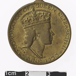 Medal - Coronation of Queen Elizabeth II Commemorative, City of Footscray, Victoria, Australia, 1953
