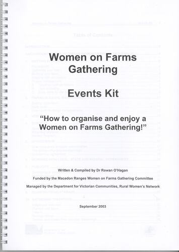Booklet - Women on Farms Gathering Kit
