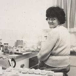 Digital Photograph - Woman Making Mince Pies, Highett, 1962