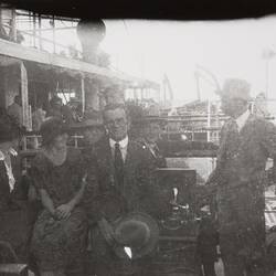 Digital Photograph - View of Passenger Deck & Passengers, Steamer Ferry, Port Phillip Bay, circa 1920
