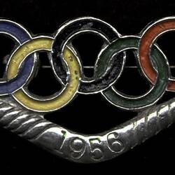 Souvenir Pin from Melbourne Olympic Games, Victoria, Australia, 1956