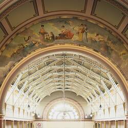 Lunette 'The Arts applied to Peace', 1888. Detail of Interior Following Restoration, Royal Exhibition Building, Melbourne, Victoria, 2001