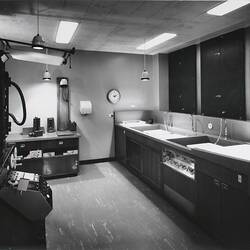 Photograph - Kodak Australasia Pty Ltd, Graphic Arts Darkroom at Kodak Technical Service Centre, Kodak Factory, Coburg, 1964