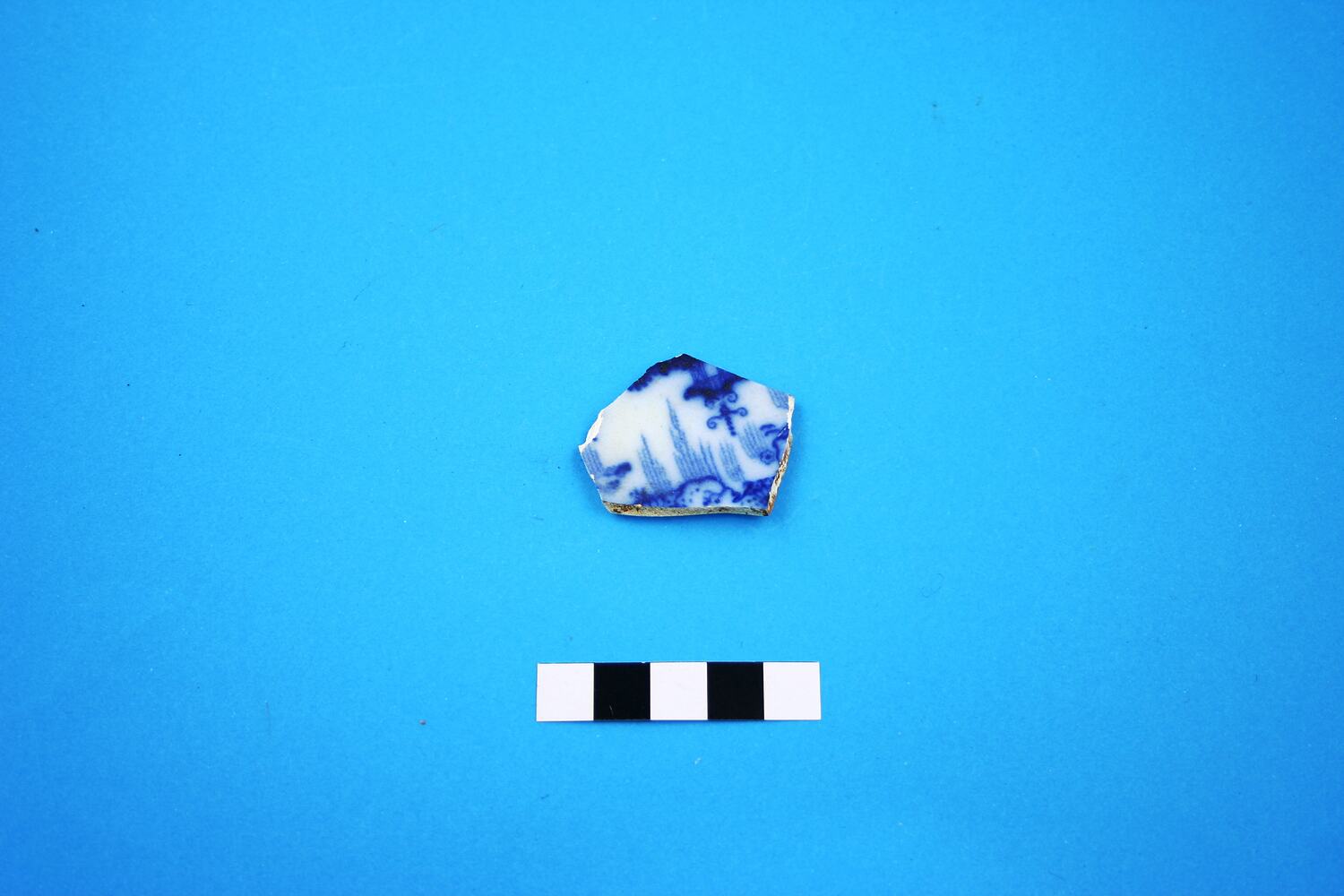 Saucer - Ceramic, Blue Flow Ware, circa 1835-circa mid-20th century