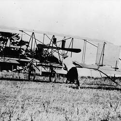 Negative - Duigan Biplane, Spring Plains, 1910-11