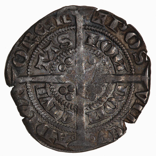 Coin - Halfgroat, Edward III, England, 1351-1352 (Reverse)