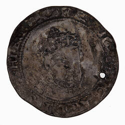 Coin - Groat, Edward VI, England, Great Britain, 1550-1551 (Obverse)