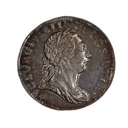 Coin - Twopence, George III, Great Britain, 1772 (Obverse)