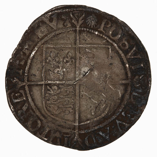 Coin - Shilling, Elizabeth I, England, Great Britain, 1584-1586 (Reverse)