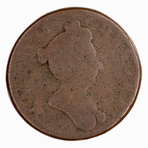 Coin - Farthing, William and Mary, Great Britain, 1688 - 1694 (Reverse)