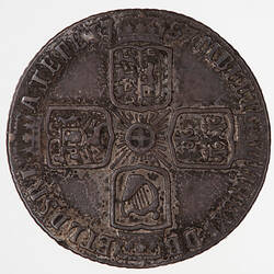 Coin - Sixpence, George II, Great Britain, 1757 (Reverse)
