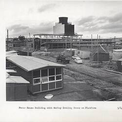 Photograph - Kodak, 'Power House Building with Marley Cooling Tower on Platform', Coburg, 1958