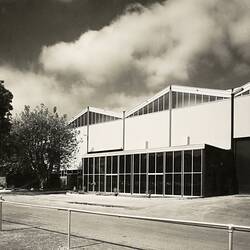 Photograph - Eastern Annexe from North West, Exhibition Building, Melbourne, 1973